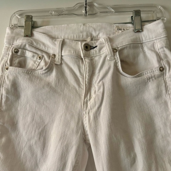 rag & bone Dre Capri Jeans in White Women’s Size 25 - Picture 3 of 11
